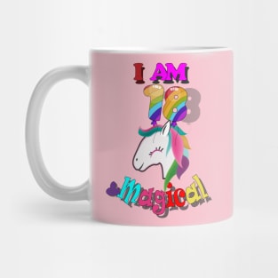 unicorn 18th birthday: I am 18 and magical Mug